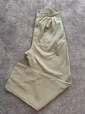 Women’s Vintage Calvin Klein Sport Pleated High Waisted Chino Pants Trendy Hip 8